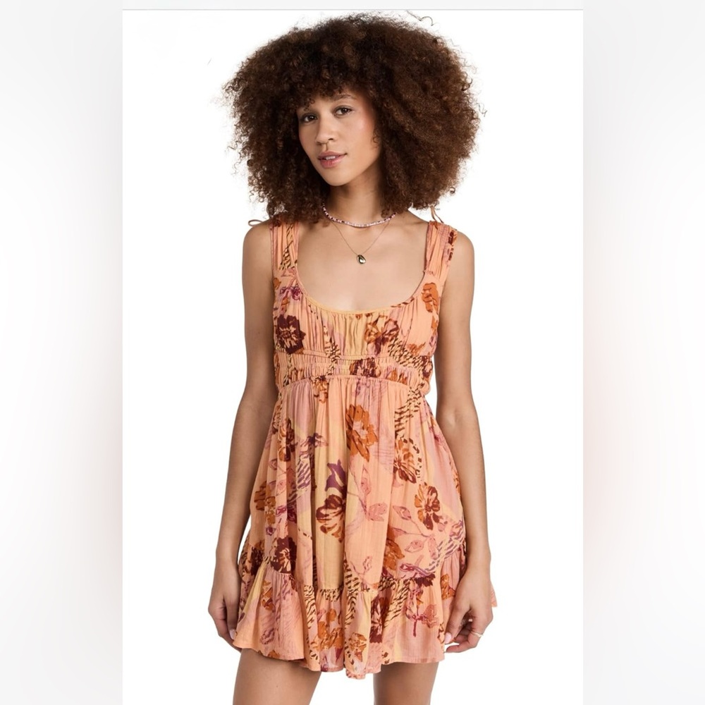 Free People Women's Vernon Mini Dress Floral Sleeveless Dress Small